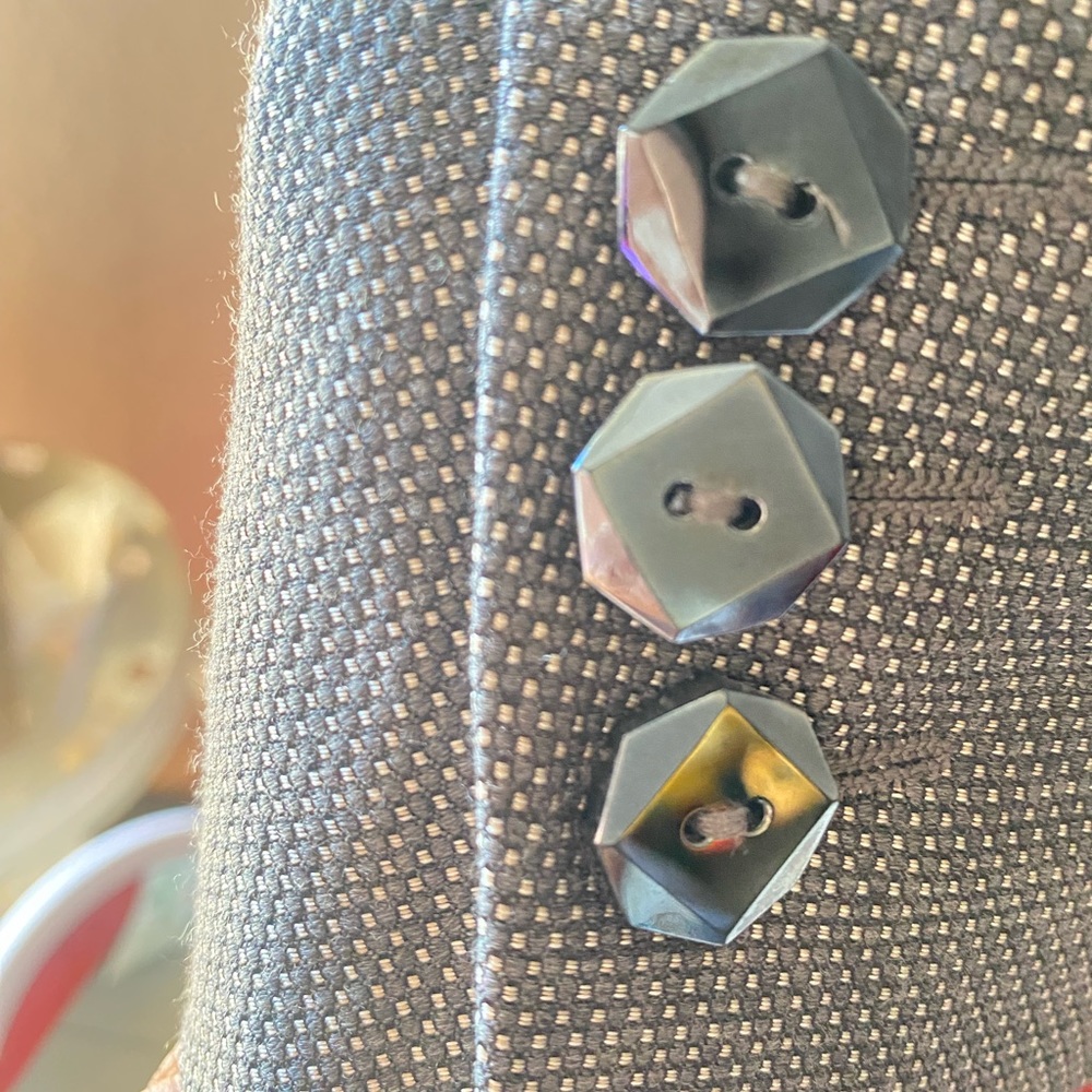 Gucci Blazer gris,size 38 italia, botones negros cristal,colección otoño 2009